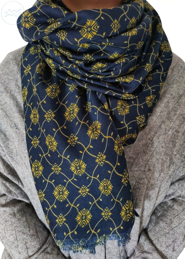 Sciarpa UNISEX con fantasia geometrica