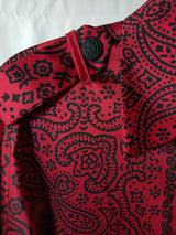 Red Bandana Satin Shirt