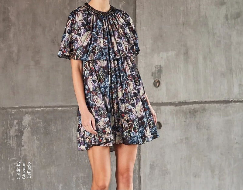 Chic Printed Short Dress