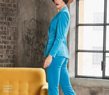 Turquoise Blue Tailored Set