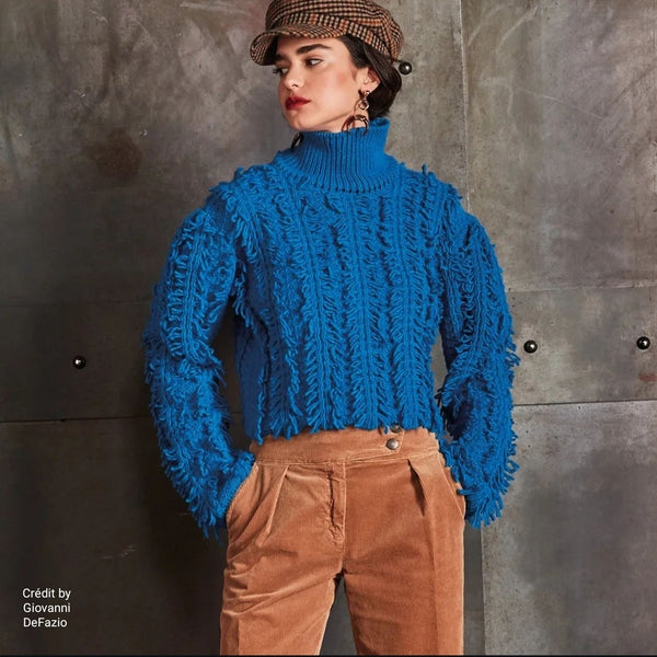 Electric Blue Knitted Sweater