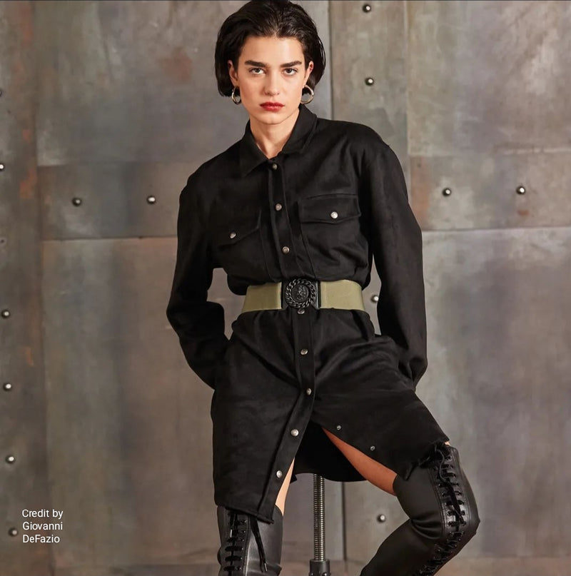 Elegant Black Long Blouse for Women