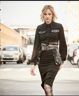 Black Jacket With Jeweled Buttons
