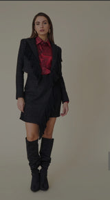 Red Bandana Satin Shirt
