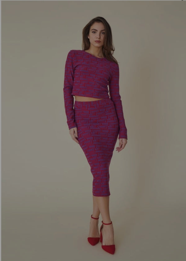 Trendy Purple and Red Set