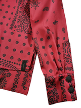 Red Bandana Satin Shirt