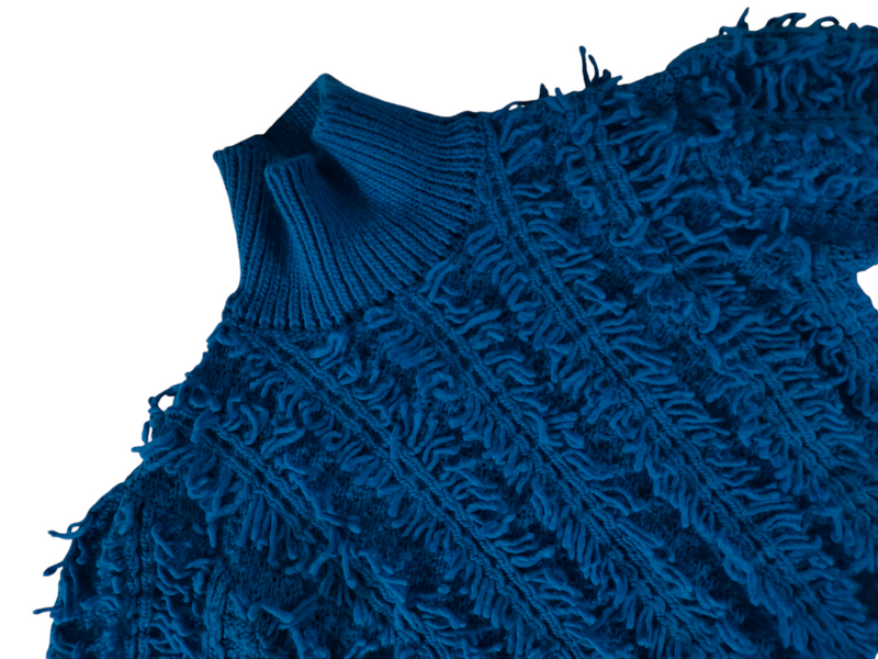 Electric Blue Knitted Sweater