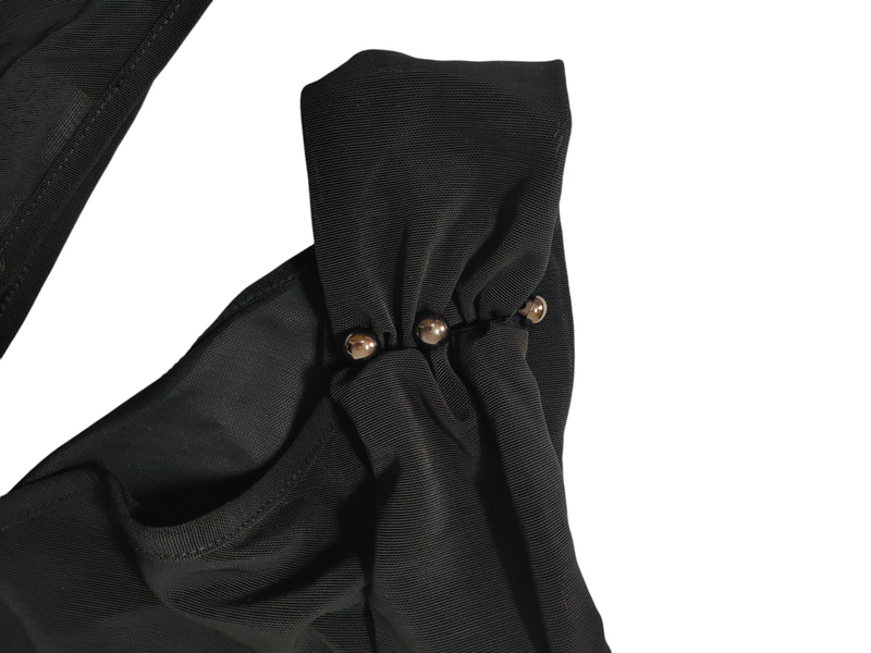 Elegante body asimmetrico nero