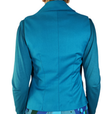 Gilet senza maniche blu con fodera mimetica
