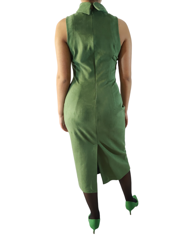 Light Green Suede Dress
