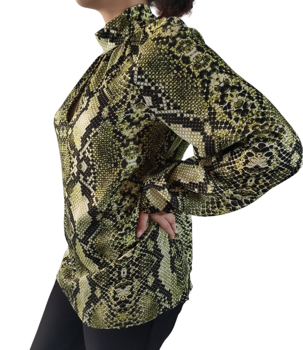 Camicetta chic fantasia serpente