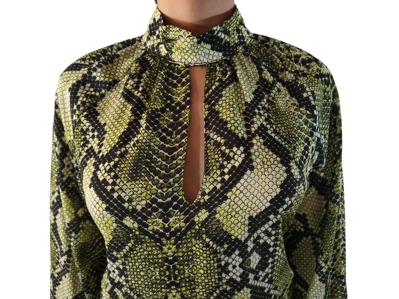 Camicetta chic fantasia serpente