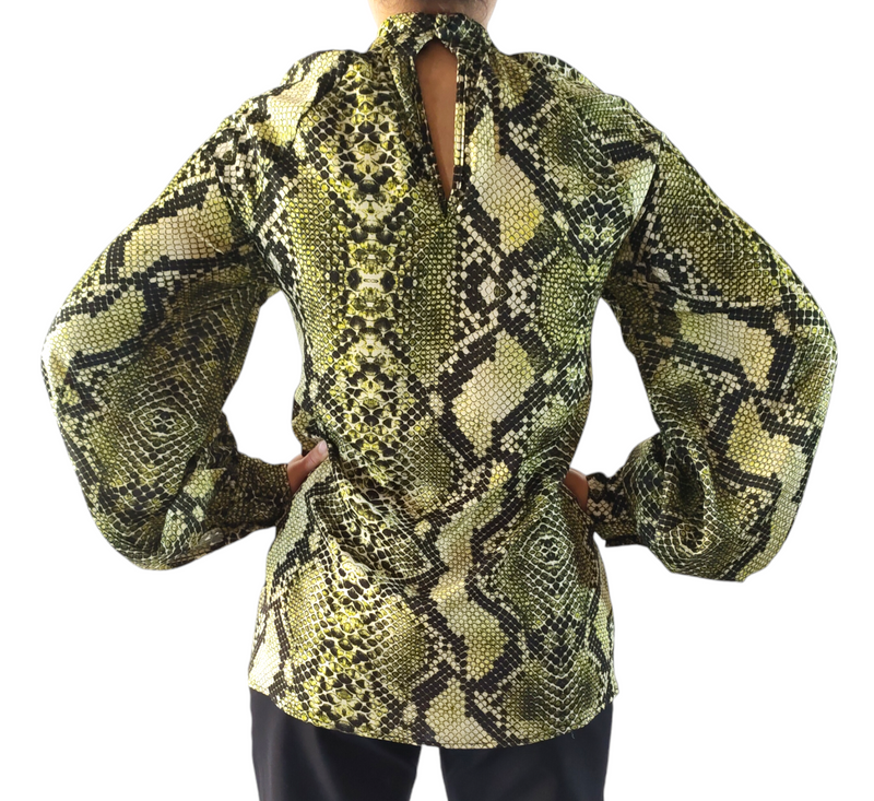 Camicetta chic fantasia serpente
