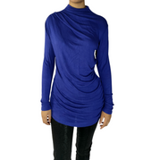 Women's Draped Collar Sweater