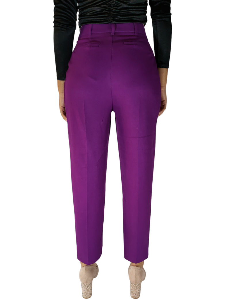 Pantaloni scintillanti viola