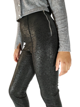 Black Sparkly Flared Pants