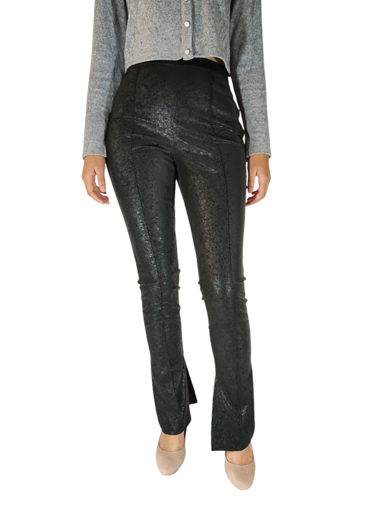 Black Sparkly Flared Pants