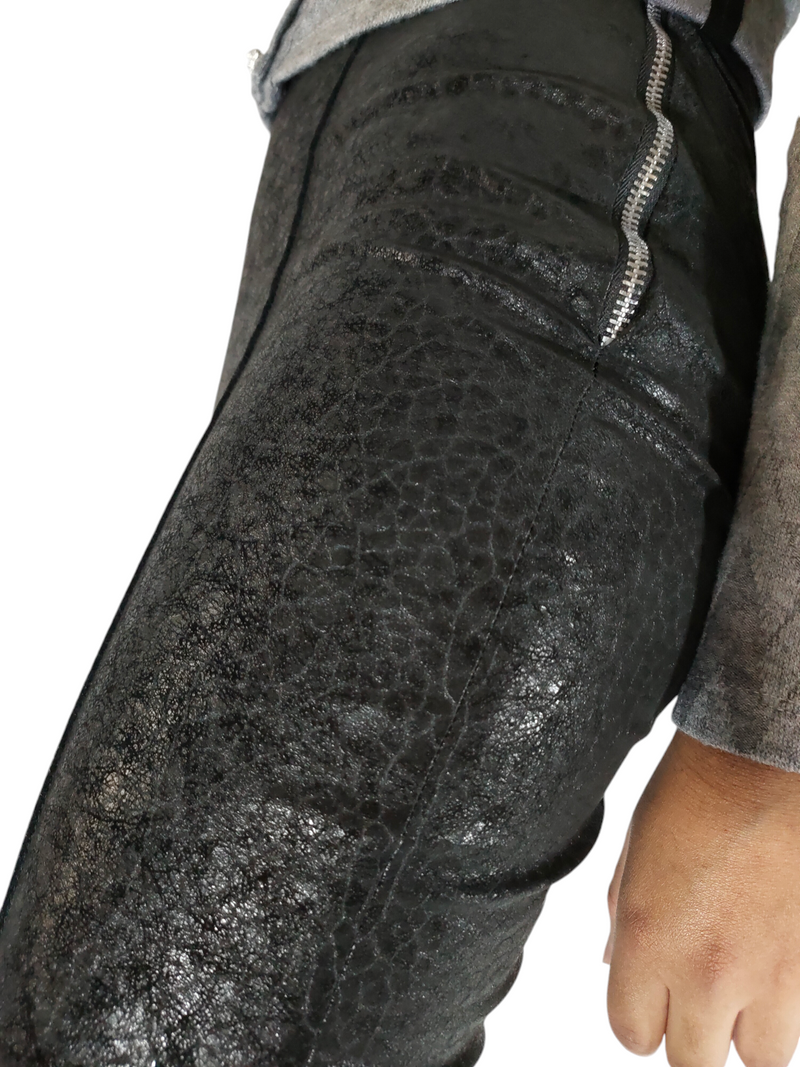 Black Sparkly Flared Pants