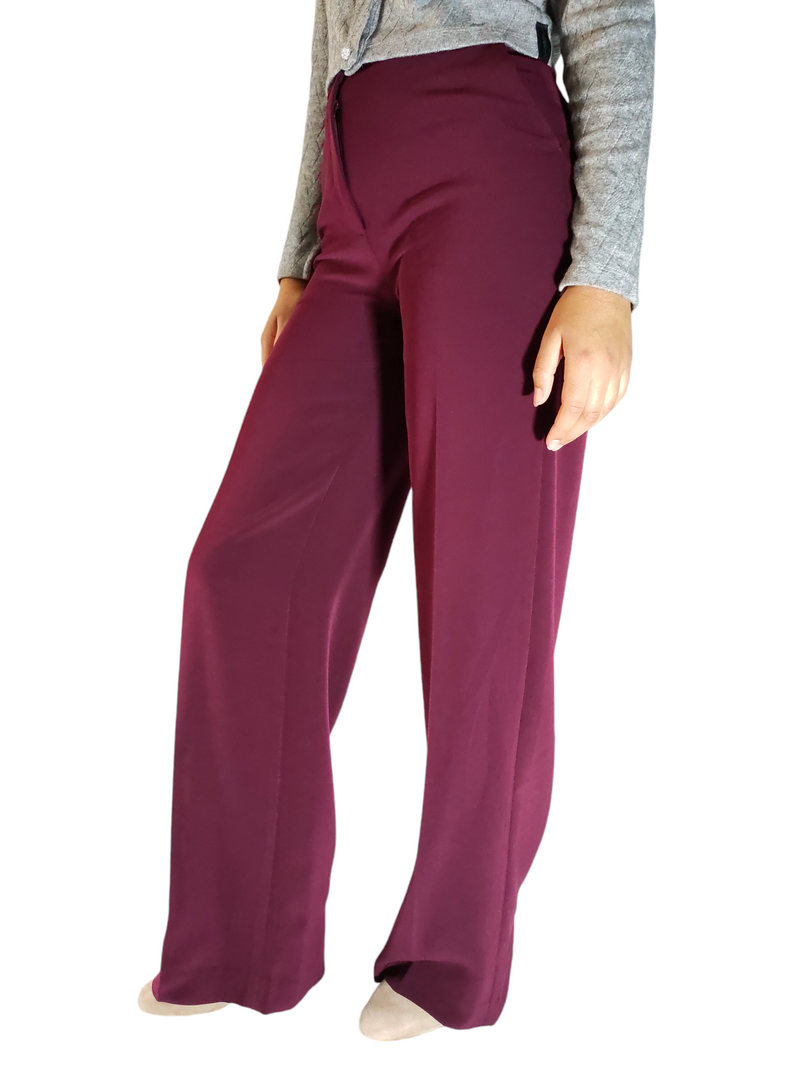 Wide Bordeaux Pants