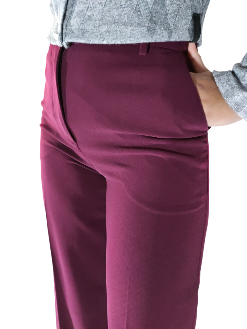Wide Bordeaux Pants