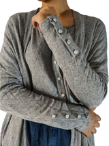 Cardigan lungo grigio