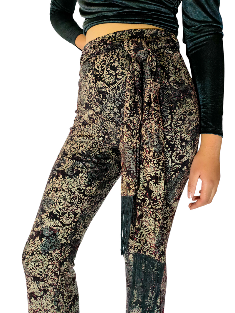 Paisley Print Palazzo Pants