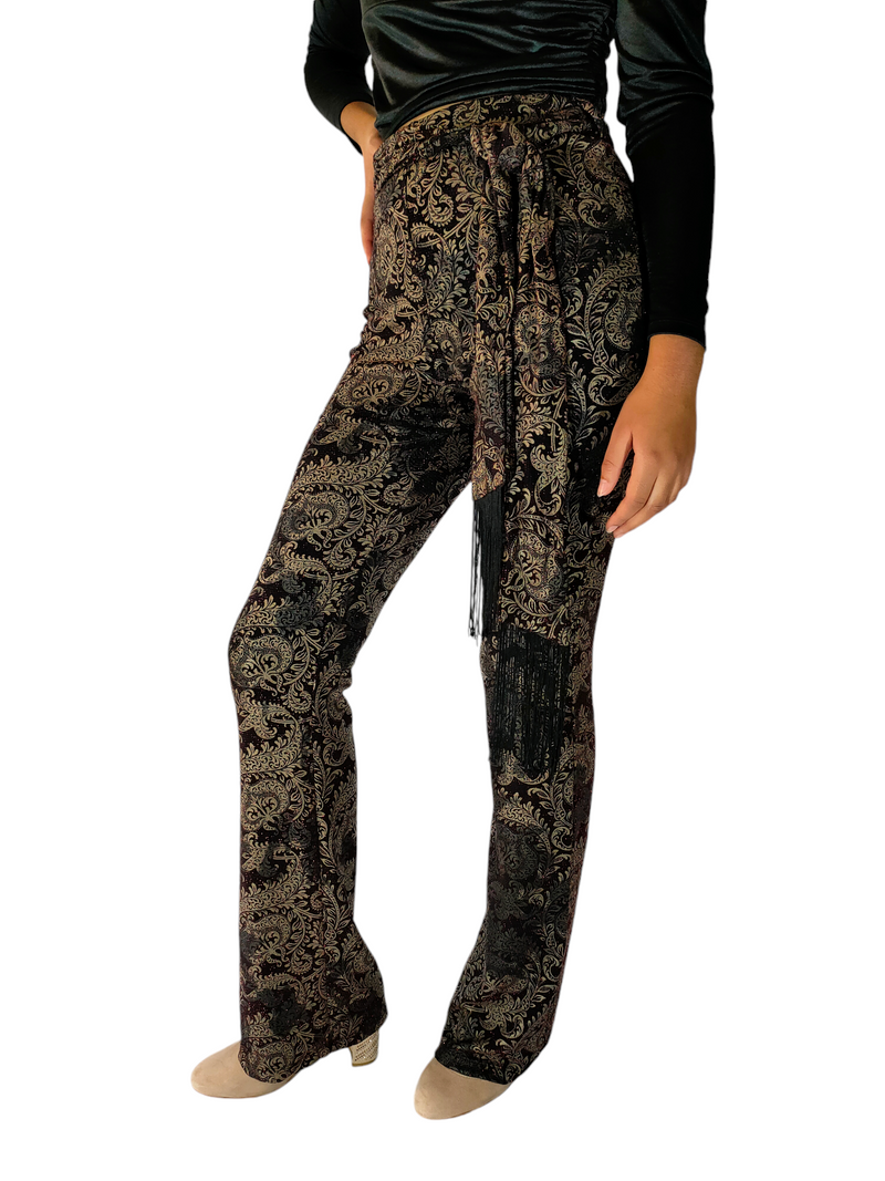 Paisley Print Palazzo Pants