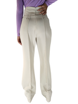 Elegant Beige Flared Pants