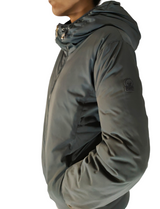 Piumino corto reversibile grigio LINDA