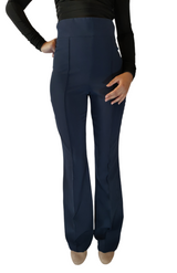 Midnight Blue High Waisted Flared Pants