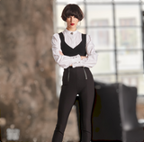 Black Elegant High Waist Pants