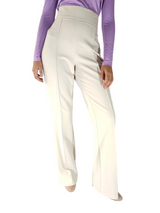 Elegant Beige Flared Pants