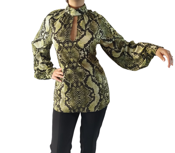 Camicetta chic fantasia serpente