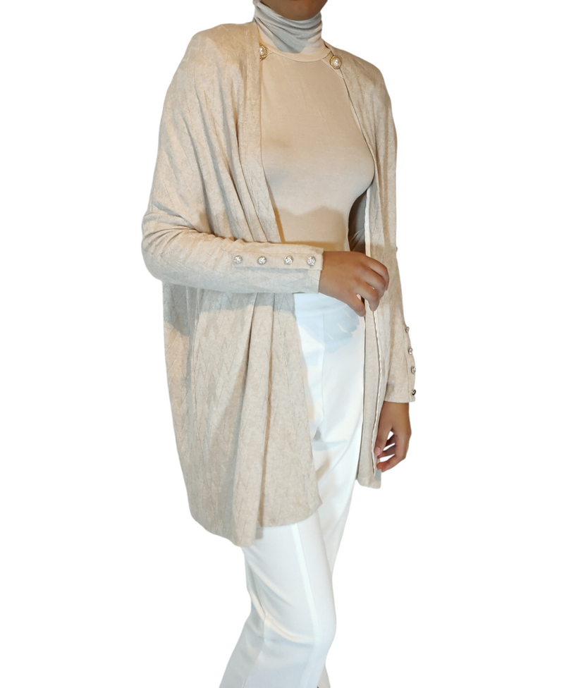 Cardigan lungo elegante