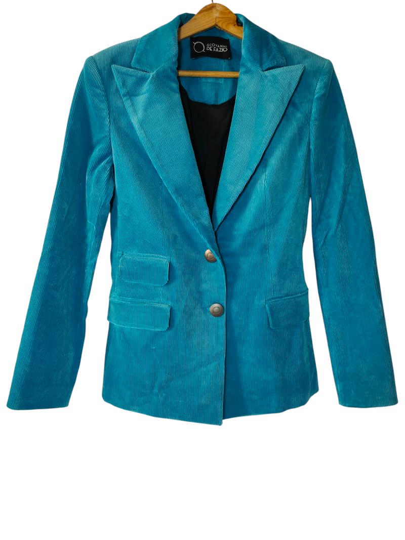 Turquoise Blue Tailored Set
