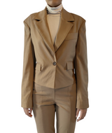 Elegante blazer color cammello