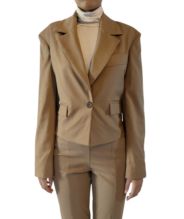 Elegante blazer color cammello