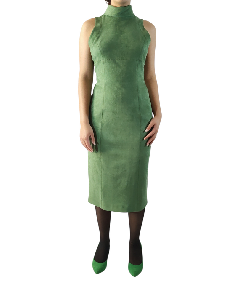 Light Green Suede Dress