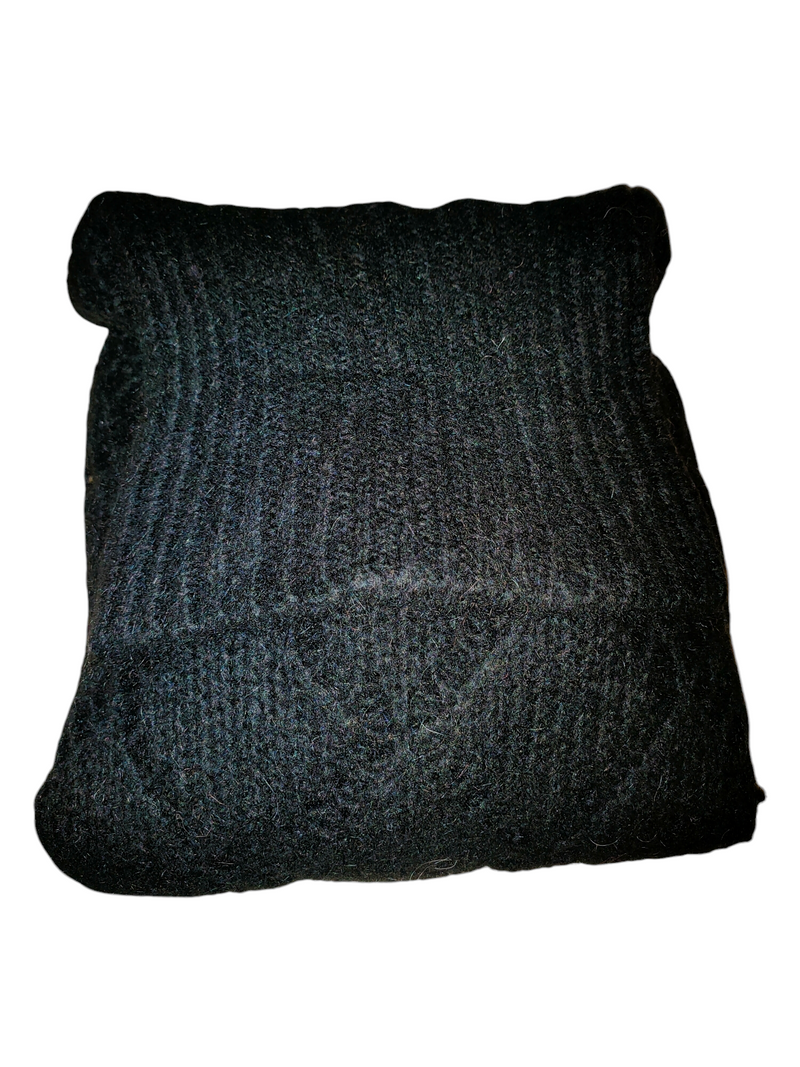 Diamond Patterned Knitted Turtleneck Sweater