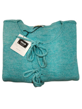 Cardigan in maglia viola con lacci