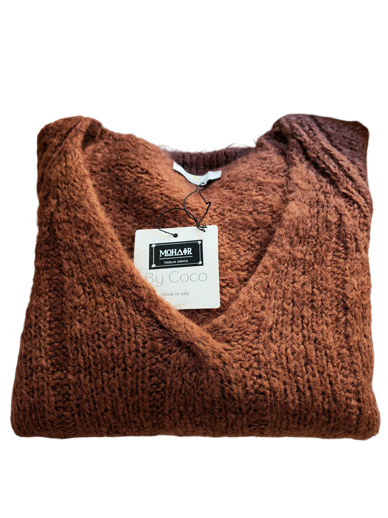 Cozy ecru mohair sweater