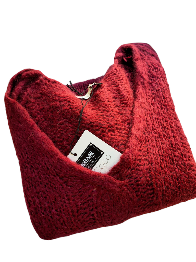 Cozy ecru mohair sweater