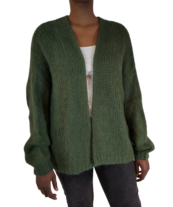 Comfortable Green Wool Vest
