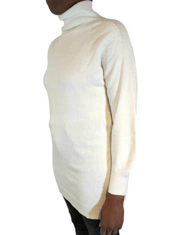 White Turtleneck Sweater