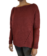 Women's Bordeaux Knit Sweater